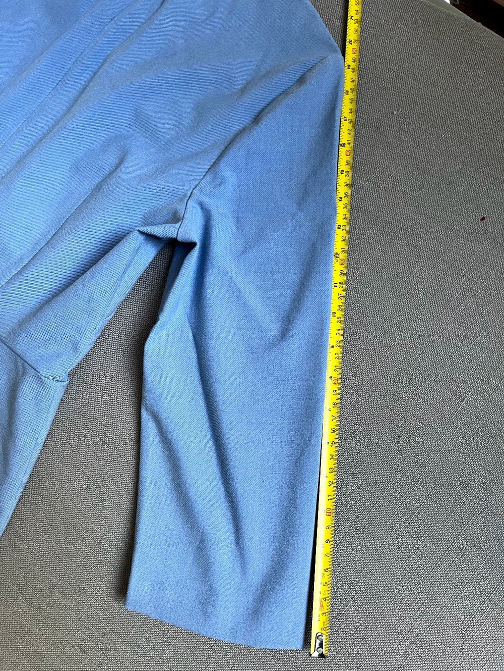 NWT Banana Republic Light Blue Ruffle-Hem Sheath Dress, Size 12 - Picture 4 of 7